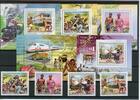 Burkina Faso Burkina Faso 1082-1085, Block 120 A postfrisch Eisenbahn MiNr. 1082-1085, Block 120 A postfrisch Eisenbahn -
