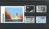 Ghana Ghana 1328-1331, Block 149 postfrisch Raumfahrt MiNr. 1328-1331, Block 149 postfrisch Raumfahrt -
