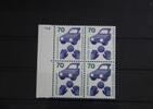 Berlin Berlin 453 DZ blau postfrisch Viererblock waagerechte Paare ungefaltet MiNr. 453 DZ blau postfrisch Viererblock waagerechte Paar -