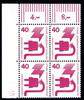 Berlin 4er Block Berlin 4er Block 407 DZ 10 postfrisch MiNr. 407 DZ 10 postfrisch -