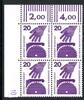 Berlin 4er Block Berlin 4er Block 404 DZ 10 postfrisch MiNr. 404 DZ 10 postfrisch -