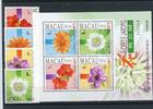 Macau Macau 735-738, Block 23 postfrisch Blumen MiNr. 735-738, Block 23 postfrisch Blumen -