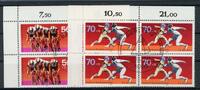 Berlin 4er Bl. Ecken mit Berlin 4er Bl. Ecken mit 567-568 Sport Ersttagssonderstempel MiNr. 567-568 Sport Ersttagssonderstempel -