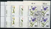 Berlin 4er Bl. Ecken mit Berlin 4er Bl. Ecken mit 629-32 Blumen Ersttagssonderstempel MiNr. 629-32 Blumen Ersttagssonderstempel -