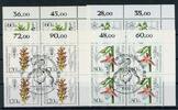 Berlin 4er Bl. Ecken mit Berlin 4er Bl. Ecken mit 724-27 Blumen Ersttagssonderstempel MiNr. 724-27 Blumen Ersttagssonderstempel -