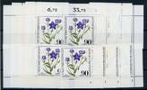 Berlin Berlin 629-32 postfrisch alle 4 Ecken, Form Nr. 1, Blumen MiNr. 629-32 postfrisch alle 4 Ecken, Form Nr. 1, Blumen -