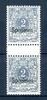 Deutsches Reich senkr. Paar 52 SP postfrisch Aufdruck Specimen MiNr. 52 SP postfrisch Aufdruck Specimen