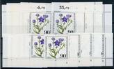 Berlin Berlin 629-32 postfrisch alle 4 Ecken, Form Nr. 2, Blumen MiNr. 629-32 postfrisch alle 4 Ecken, Form Nr. 2, Blumen -