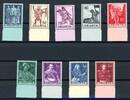 Schweiz 377-385 postfrisch auf waagerecht gestreiftem Papier !!! MiNr. 377-385 postfrisch auf waagerecht gestreiftem Papier !!!