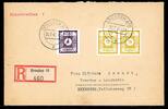 SBZ Ost-Sachsen SBZ Ost-Sachsen 44 A b Notstempel gepr. Jasch Mischfrankatur MiNr. 44 A b Notstempel gepr. Jasch Mischfrankatur -