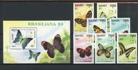 Kambodscha Kambodscha 1075-1081, Block 170 postfrisch Schmetterling MiNr. 1075-1081, Block 170 postfrisch Schmetterling -