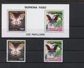 Burkina Faso Burkina Faso 1419, 21, Zd-Klb. postfrisch Schmetterlinge MiNr. 1419, 21, Zd-Klb. postfrisch Schmetterlinge -