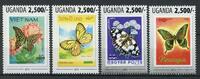 Uganda Einzelmarken Uganda Einzelmarken 3127-3130 postfrisch Schmetterling MiNr. 3127-3130 postfrisch Schmetterling -