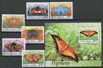 Togo Togo 2875-2880 + Bl. 442 gestempelt Schmetterling MiNr. 2875-2880 + Bl. 442 gestempelt Schmetterling -