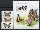 Togo Einzelmarken Togo Einzelmarken 5239-5241 + Bl. 869 postfrisch Schmetterling MiNr. 5239-5241 + Bl. 869 postfrisch Schmetterling -