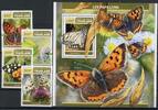 Togo Einzelmarken Togo Einzelmarken 8174-8177 + Bl. 1446 postfrisch Schmetterling MiNr. 8174-8177 + Bl. 1446 postfrisch Schmetterling -