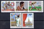 Kongo Brazzaville Kongo Brazzaville 707-711 postfrisch Olympia 1980 Moskau MiNr. 707-711 postfrisch Olympia 1980 Moskau -
