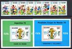 Kongo Zaire Kongo Zaire 558-565 + Bl. 18-19 postfrisch Fußball WM 1978 MiNr. 558-565 + Bl. 18-19 postfrisch Fußball WM 1978 -