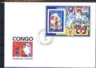 Kongo Brazzaville Kongo Brazzaville 1243,46, Block 55 Pilze Ersttagesbrief/FDC MiNr. 1243,46, Block 55 Pilze Ersttagesbrief/FDC -
