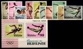 Burundi Burundi 125-134 A und Block 5 A postfrisch MiNr. 125-134 A und Block 5 A postfrisch -
