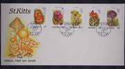 St. Kitts St. Kitts 213-217 gestempelt als FDC / Pilze MiNr. 213-217 gestempelt als FDC / Pilze -