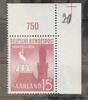 Saarland Saarland 435 postfrisch als Eckrand MiNr. 435 postfrisch als Eckrand -