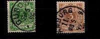 Deutsches Reich Deutsches Reich 45c, 46c gestempelt gepr. Zenker BPP MiNr. 45c, 46c gestempelt gepr. Zenker BPP -