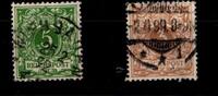 Deutsches Reich Deutsches Reich 45c, 46c gestempelt gepr. Zenker BPP MiNr. 45c, 46c gestempelt gepr. Zenker BPP -