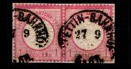 Deutsches Reich Deutsches Reich 19 (2x) gestempelt waagerechtes Paar auf Briefst. MiNr. 19 (2x) gestempelt waagerechtes Paar auf Briefst. -