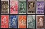 Italien Italien 591-600 mit Falz Gummi etwas verfärbt MiNr. 591-600 mit Falz Gummi etwas verfärbt -