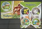Malediven Malediven 8374-8377 und Block 1340 postfrisch Kleinbogen / Pilze MiNr. 8374-8377 und Block 1340 postfrisch Kleinbogen / Pilze -