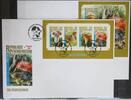 Zentralafrikanische Republik Zentralafrikanische Republik 6165-6168, Block 1455 gestempelt als FDC MiNr. 6165-6168, Block 1455 gestempelt als FDC -