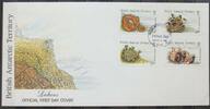 Britische Gebiete in der Antarktis Britische Gebiete in der Antarktis 152-155 gestempelt als FDC / Pilze MiNr. 152-155 gestempelt als FDC / Pilze -