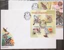 Mosambik Mosambik 6672-6675 und Block 774 gestempelt Kleinbogen / als FDC MiNr. 6672-6675 und Block 774 gestempelt Kleinbogen / als FDC -