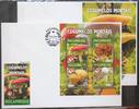 Mosambik Mosambik 8304-8307 und Block 1101 gestempelt Kleinbogen / als FDC MiNr. 8304-8307 und Block 1101 gestempelt Kleinbogen / als FDC -