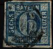 Bayern Bayern 10 gestempelt Mängel MiNr. 10 gestempelt Mängel -