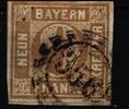 Bayern Bayern 11 gestempelt Mängel, falzhell MiNr. 11 gestempelt Mängel, falzhell -