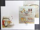 Burundi Burundi 2738-2741 und Block 272 gestempelt als FDC / Pilze MiNr. 2738-2741 und Block 272 gestempelt als FDC / Pilze -