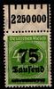 Deutsches Reich Deutsches Reich 287W OR postfrisch 1/5/1 MiNr. 287W OR postfrisch 1/5/1 -