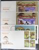 Grenada Grenada 4072-4075, Klb. 4076-4087, Block 542 f gestempelt als FDC / Pilze MiNr. 4072-4075, Klb. 4076-4087, Block 542 f gestempel -