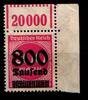 Deutsches Reich Deutsches Reich 303 OPD D a W OR postfrisch 1/11/1 vom Eckrand MiNr. 303 OPD D a W OR postfrisch 1/11/1 vom Eckrand -