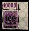 Deutsches Reich Deutsches Reich 289b OPD L a W OR postfrisch 1/11/1, geprüft Infla MiNr. 289b OPD L a W OR postfrisch 1/11/1, geprüft Infla -