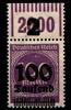 Deutsches Reich Deutsches Reich 289b OPD K i W OR postfrisch 1/11/1, geprüft Infla MiNr. 289b OPD K i W OR postfrisch 1/11/1, geprüft Infla -