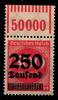 Deutsches Reich Deutsches Reich 296 OPD D a WOR postfrisch 1/11/1, geprüft Infla MiNr. 296 OPD D a WOR postfrisch 1/11/1, geprüft Infla -