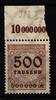 Deutsches Reich Deutsches Reich 313 A/P OR postfrisch Platte A MiNr. 313 A/P OR postfrisch Platte A -