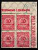 Deutsches Reich Deutsches Reich 318 postfrisch 4er Block, Platte A vom Eckrand MiNr. 318 postfrisch 4er Block, Platte A vom Eckrand -