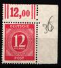 Alliierte Besetzung Alliierte Besetzung 919W OR postfrisch vom Eckrand MiNr. 919W OR postfrisch vom Eckrand -