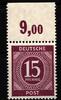 Alliierte Besetzung Alliierte Besetzung 921P OR dgz postfrisch vom Eckrand MiNr. 921P OR dgz postfrisch vom Eckrand -
