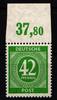 Alliierte Besetzung Alliierte Besetzung 930P OR ndgz postfrisch Eckrand, Bug im Seitenrand MiNr. 930P OR ndgz postfrisch Eckrand, Bug im Seitenrand -