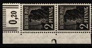 Alliierte Besetzung Alliierte Besetzung 943W OR, DZ1 postfrisch Paar vom Eckrand MiNr. 943W OR, DZ1 postfrisch Paar vom Eckrand -